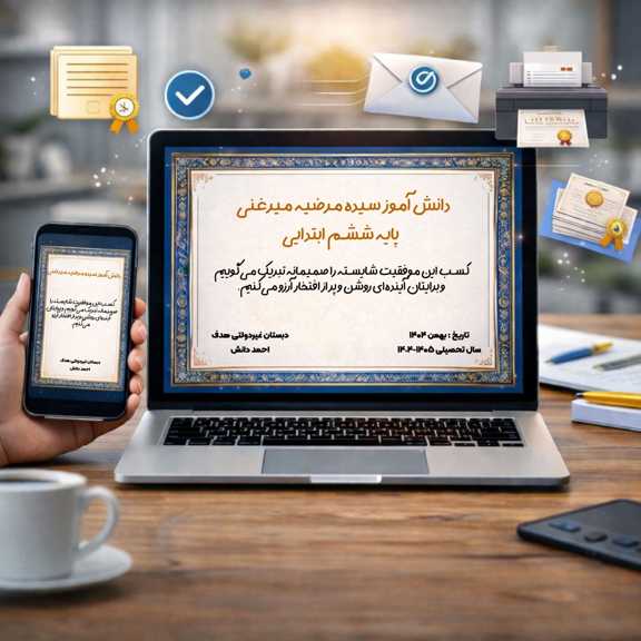 صدور آنلاین و آنی تقدیرنامه